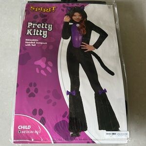 Halloween, black cat costume. Perfect condition, in package